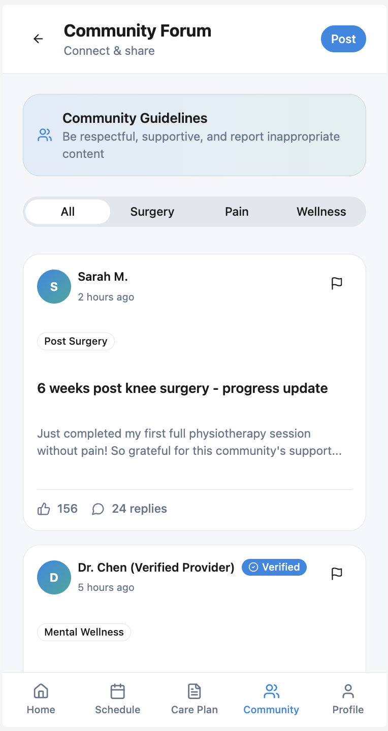 HealSync — Komunitas