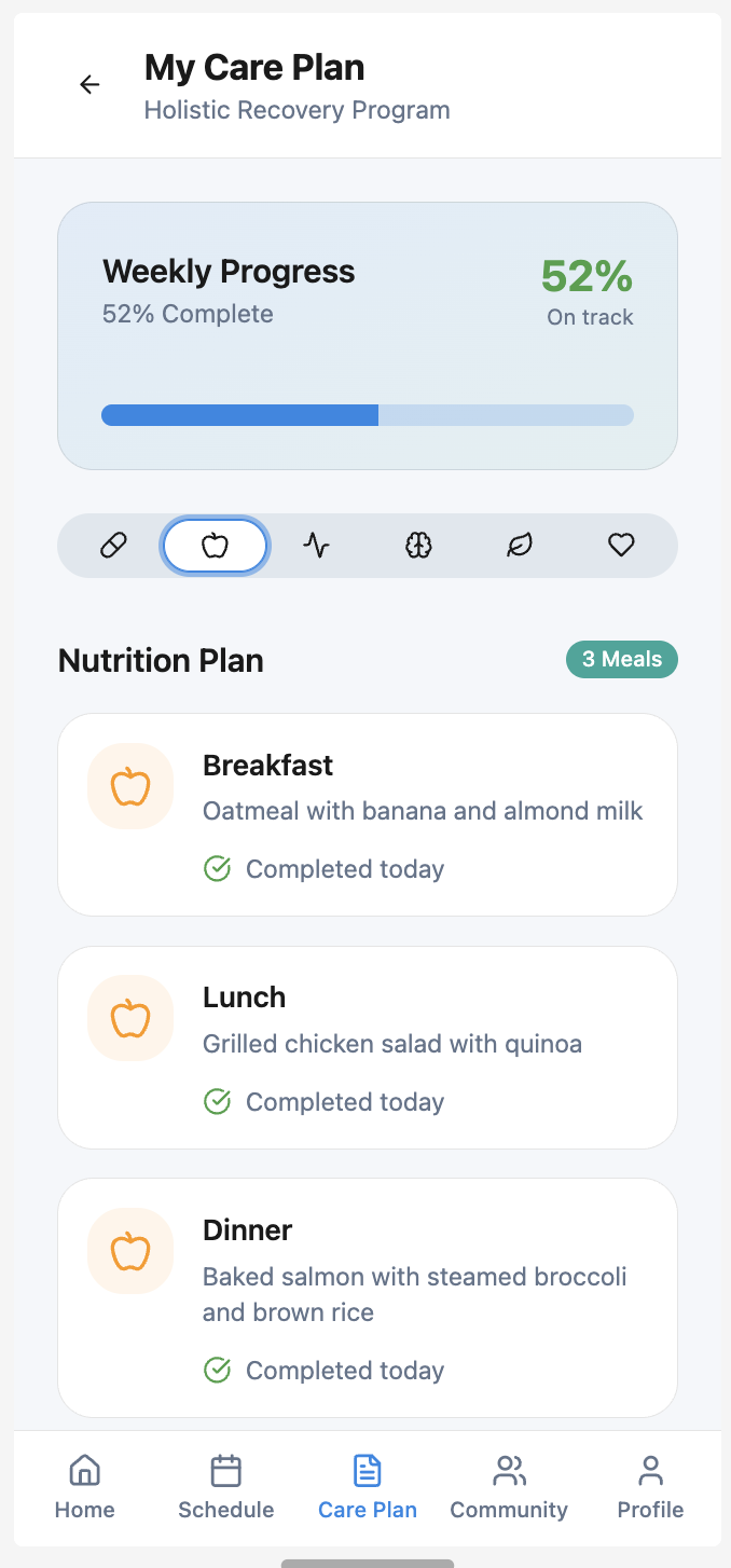 HealSync — Nutrition Plan